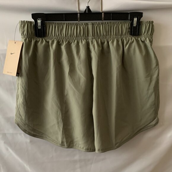 NIKE Dri-Fit Mid-Rise 3" Brief-Lined Shorts in Olive Sz MEDIUM - Picture 2 of 3
